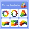 Fidget Toy Educational Color Ball 3D Puzzle Montessori Game Matching Shape Toy for Children Training Sensory Kids Adult Gift 4