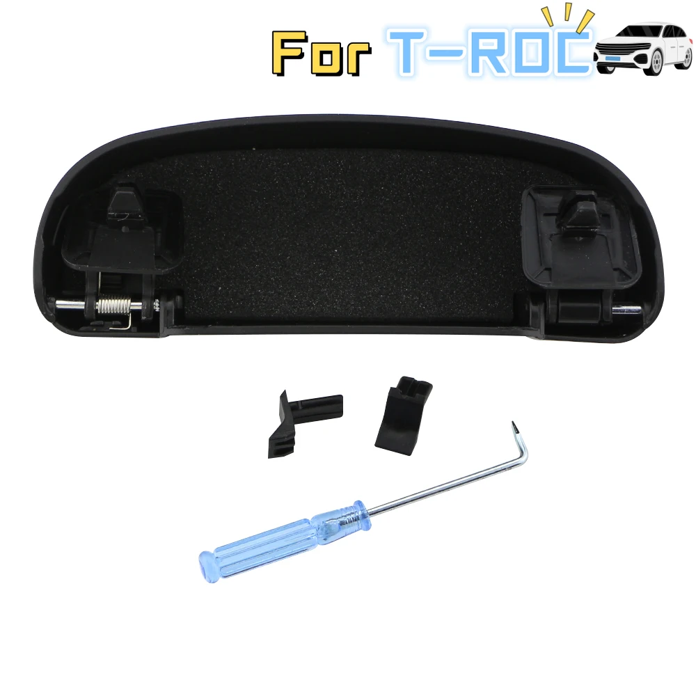 BIXUAN Étui à Lunettes De Voiture Pour Volkswagen T-Roc 2018-2024 – Boîte Rangement Lunettes Multifonction ABS