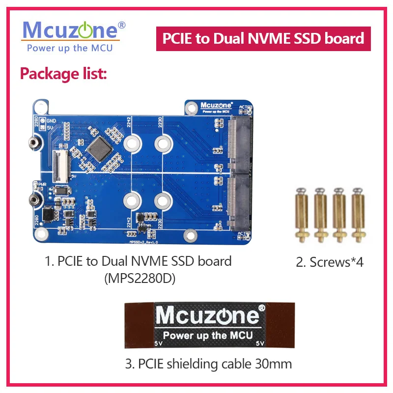 ZDE ZP518 Scheda Di Espansione PCIe A Doppio M.2 NVMe Per Raspberry Pi 5 - Supporta SSD 2230/2242