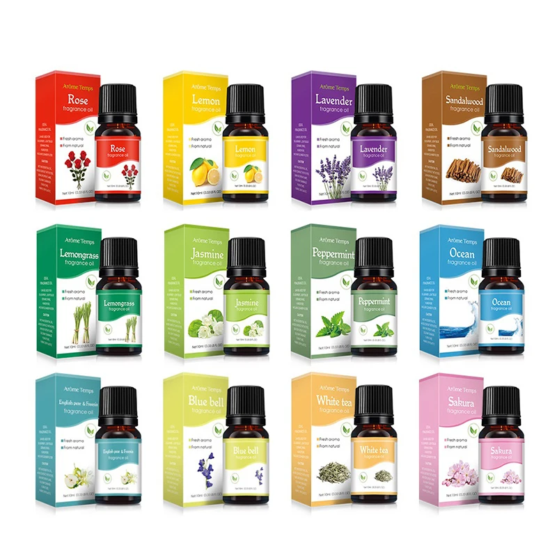 18 Flavors Car Air Freshener Essential Oils for Air Humidifier Aroma