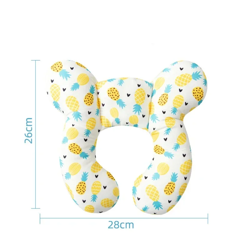 Children's U-shaped pillow  Multi-functional stroller pillow New cartoon cotton soft baby pillow travel car children's pillow