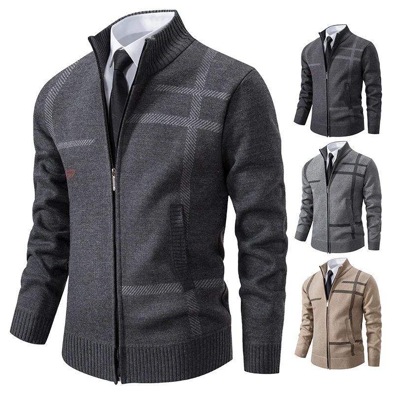 Men Knit Cardigan For Spring And Autumn