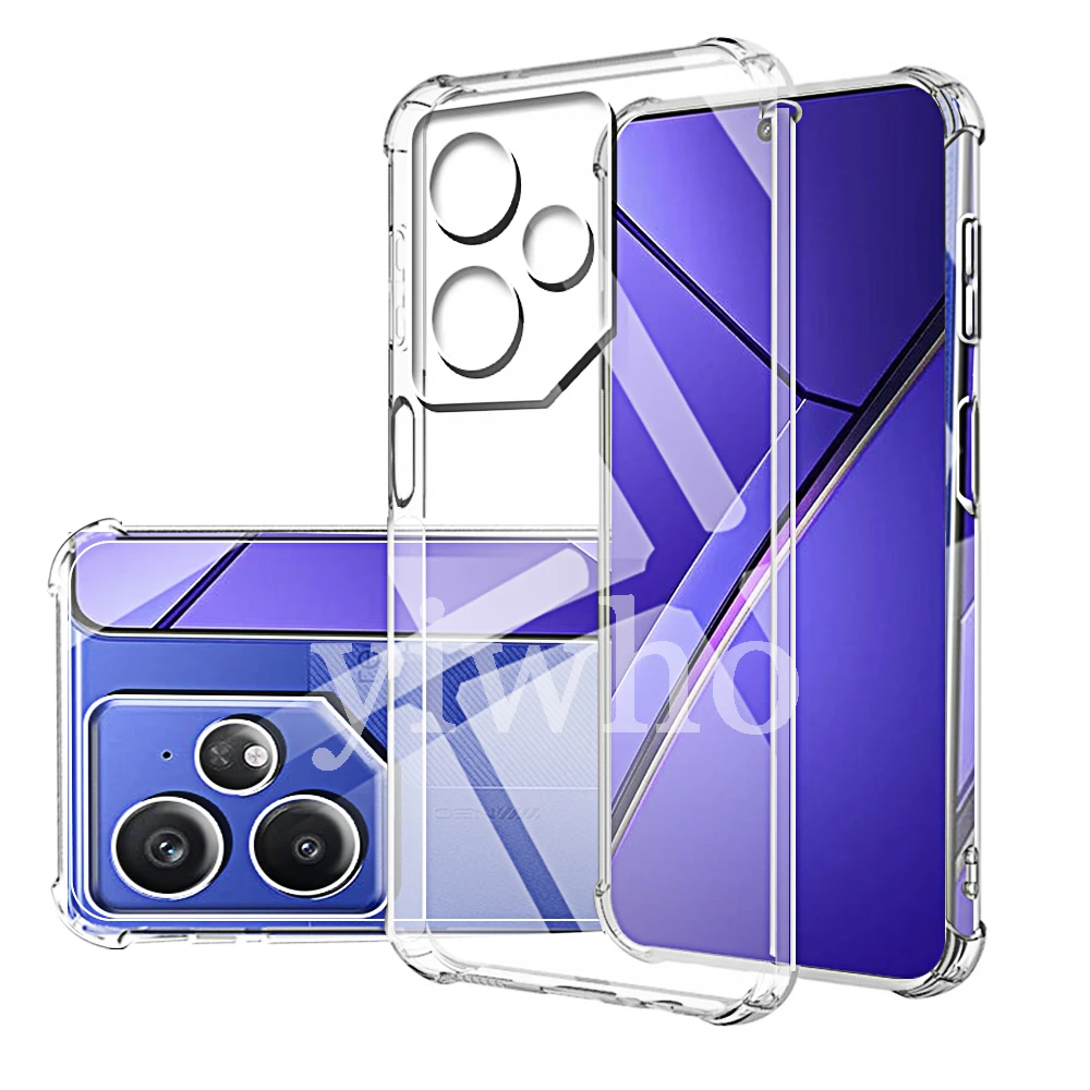 Crystal Clear Protective Phone Case with Enhanced Camera Shield