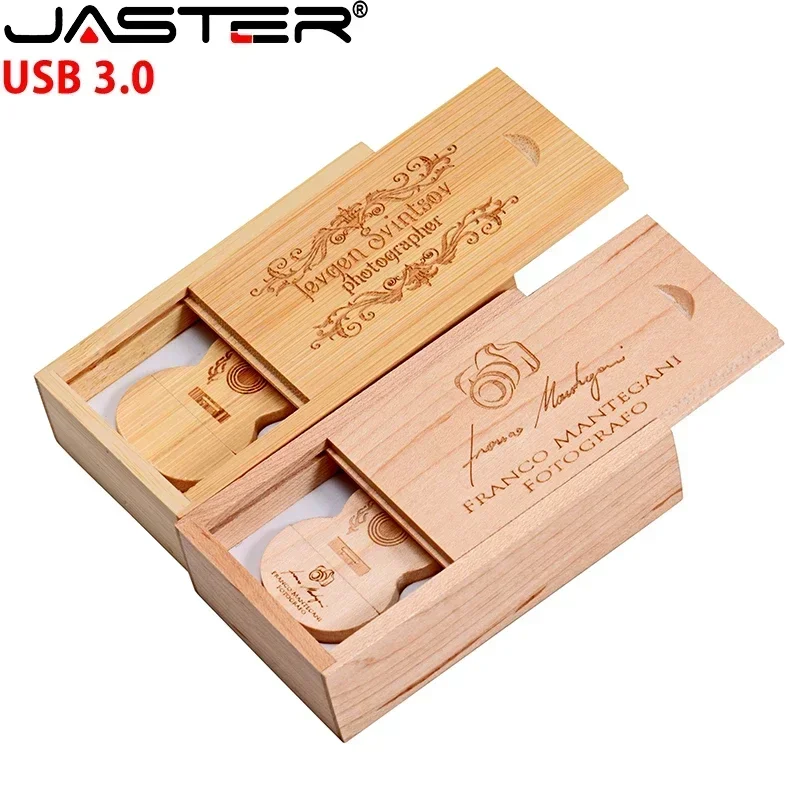 Jaster-guitarra de Madeira Usb 3.0 Flash Drive com Logotipo Personalizado Gratuito Memory Stick Criativo Presentes de Casamento Pendrive 16gb 32gb 64gb 128gb - Imagem 6