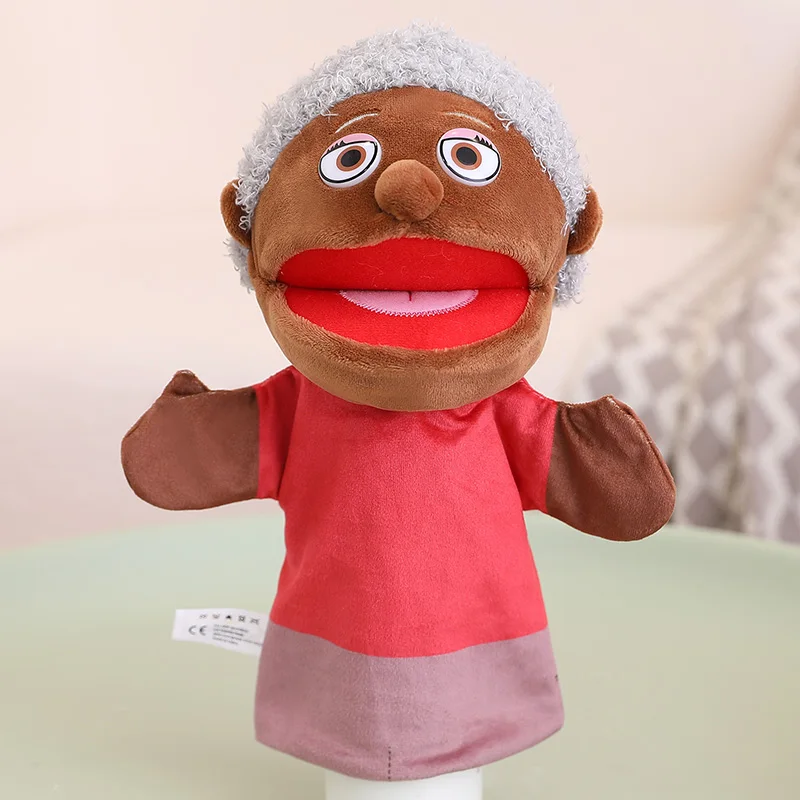 Schöne 28cm-33cm Kinder Plüsch Finger & Handpuppe beliebte Aktivität Junge Mädchen Rollenspiel Schlafens zeit Geschichte Requisiten Familie spielen Spielzeug Puppe – Detail 18