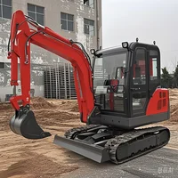 3-Ton Earthmoving Excavator for Construction Site Low Fuel Consumption High Quality Customized 25 Ton Load Capacity