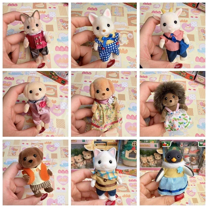Sylvanian Families Children's Toy Kitchen Toys Girl Anime Calico Critters Ternurines Figures Cute Medium and Large Size Dolls 1