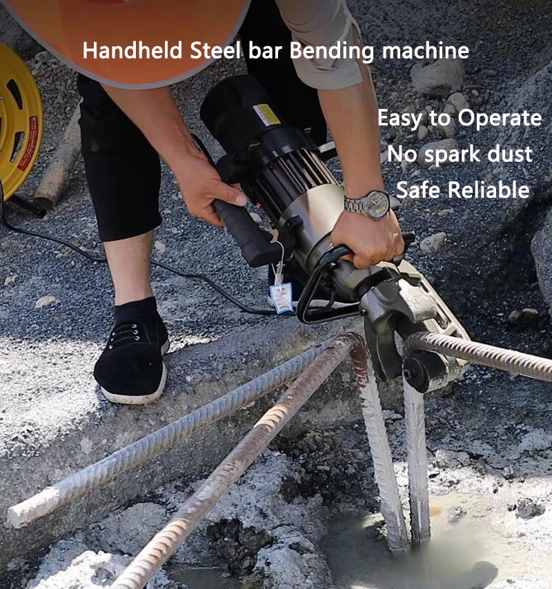 

Handheld Steel bar Bending and Straightening machine Portable Electric Hydraulic Rebar Bender and Straightener HRB-22/25/28/32