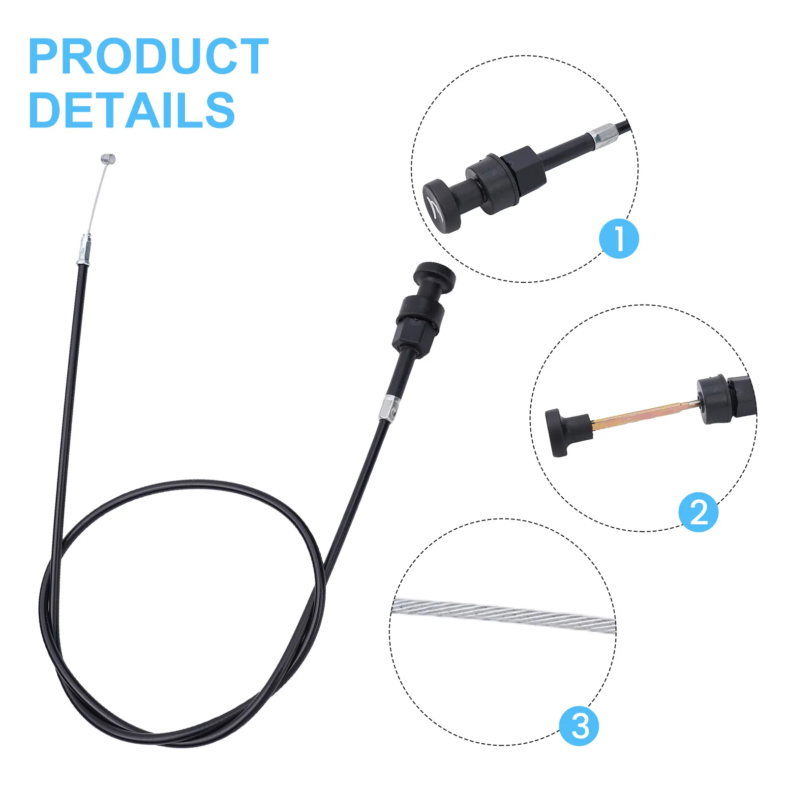 1pc ATV Choke Cable Black For Honda ATC125M ATC200M ATC200E ATC200ES TRX125 TRX200 TRX350 TRX500 ATV Choke Cable Accessories