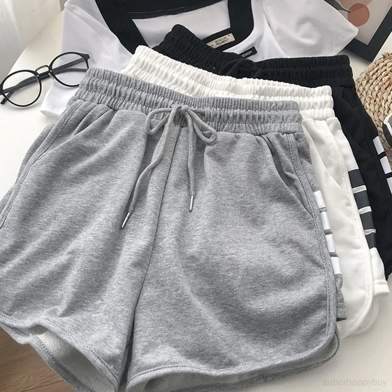 

Spring Summer Fashion Drawstring Short Pants Tie Elastic High Waist Casual Pants Student Wear Short Hot Pants
