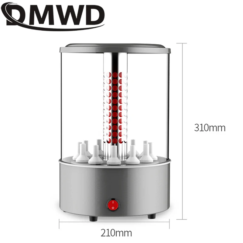 Electric BBQ Kebab Grill Machine Automatic Rotating Barbecue Smokeless Oven Rotisserie Roast Domestic Lamb Skewers Heating Stove 6