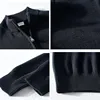 New Fashion Solid Color Sweater For Mens Cardigan Slim Fit Knitred 100%Cotton Autumn Winter Casual Men Clothes 8503 6