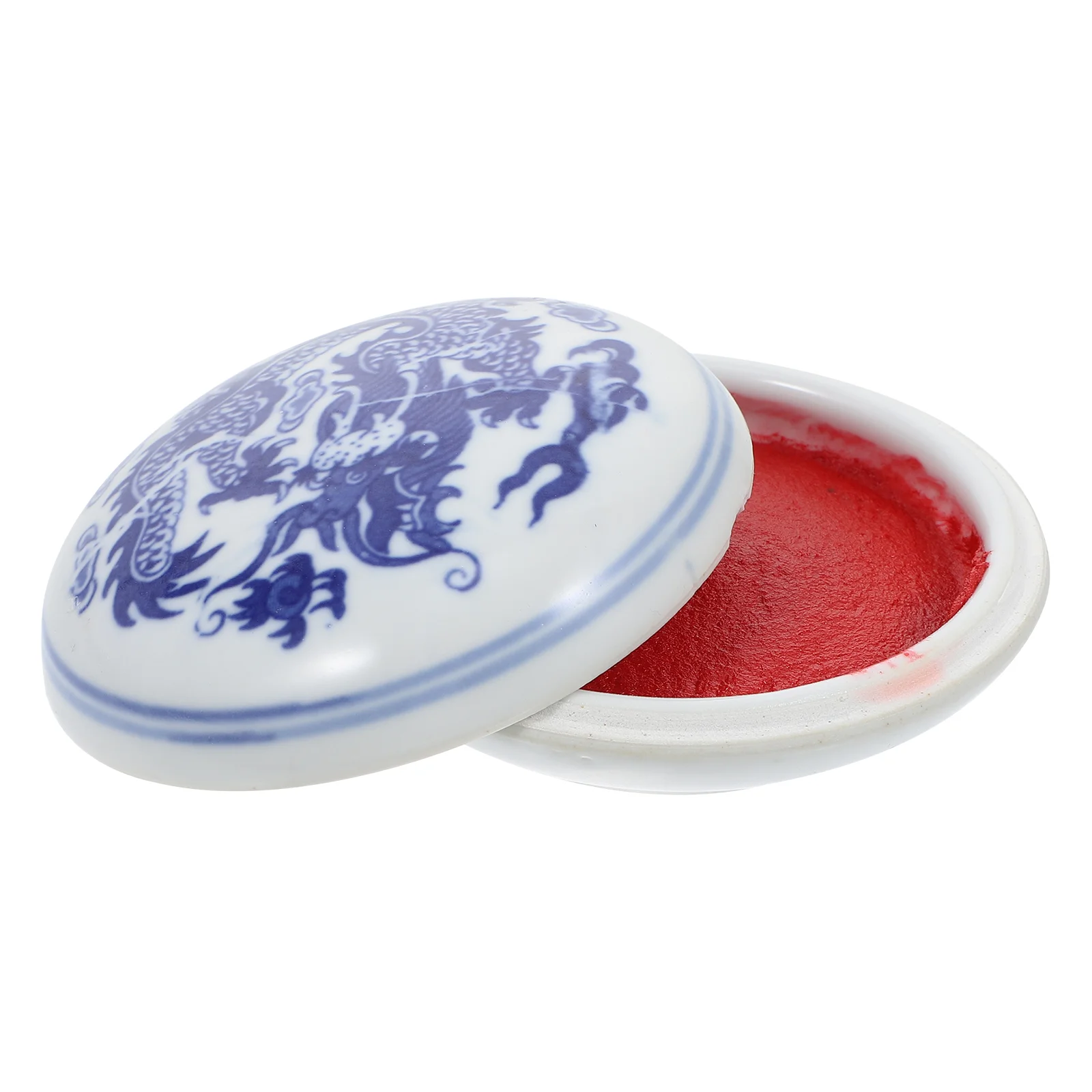 

Ink Pad DIY Inkstone Painting Inkpad Portable Ceramics Calligraphy Paste Supply