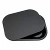 Metal Rolling Tray With Magnetic Lids Cover 180x140mm Tobacco Plate Black Tinplate Cigarette Operation Panel Small Ash Tray 3
