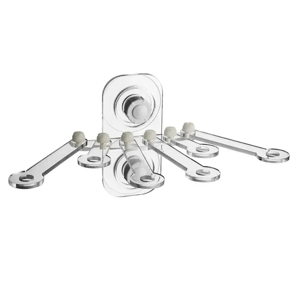 Marine Sources Aquarium Clear Acrylic Coral Frag Plugs Rack Holder For 15MM Glass Thickness