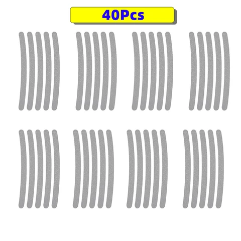 Car Wheel Hub Reflective Sticker Tire Rim Reflective Strips Luminous Sticker Night Driving Roadway Safety Wheel Tape