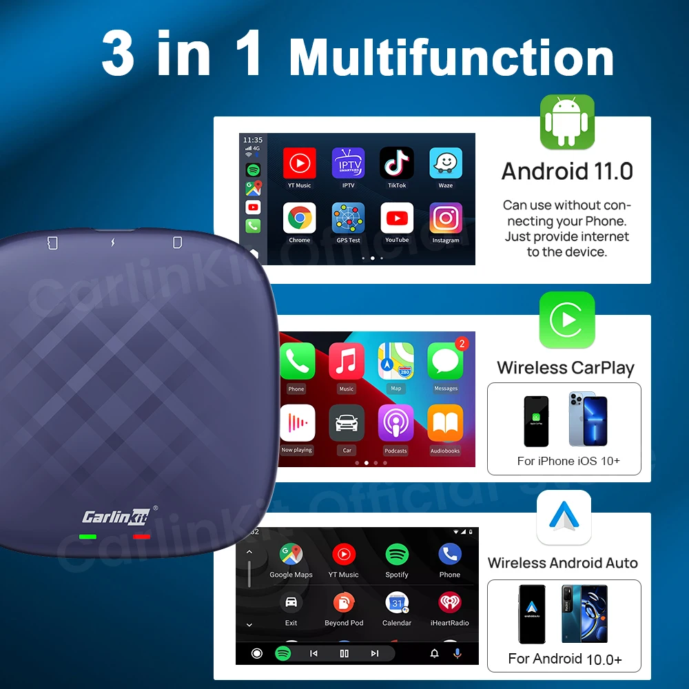  6125 8 ھ CarlinKit ̴ ī÷ Ai ڽ, ȵ̵ 11 ÷, ȵ̵ ڵ  ī÷ , 4G + 64G, ø Ʃ