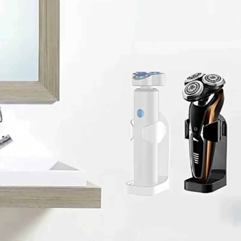 Toothbrush Holder Shaver Rack Electric Bathroom Men Razor Beauty Equipment Storage Self-Adhesive Hook