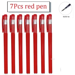 Vibrant 35 PCS Gel Pen Set - Creative Writing & Stationery Essentials (7Pcs Red pen D)
