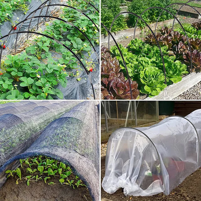 Üvegházhatású Karikák Készlet Kerti Fóliak Támogató Keret Íves Fészer Rúd Palánták Szigetelő Tartókert Növényi Óvoda Termesztése - Image 6