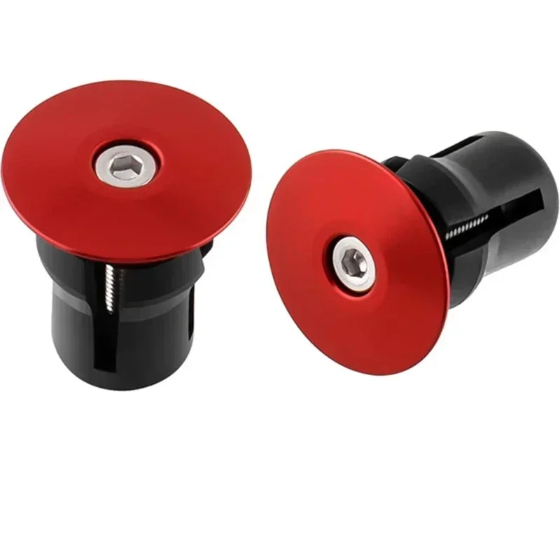 2PCS Bicycle Handlebar Bar End Plugs Caps Expansion Lock Plug Alloy Road Bike Handlebar Tape Outdoor Accessories