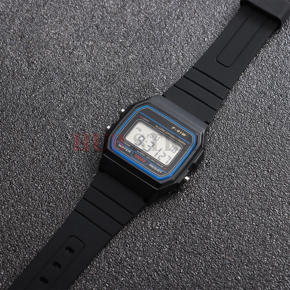 18 mm Silikon-Uhrenarmband für Casio F91W W800H SGW400 F-91W F84 F105/108 A158/168 AE1200, wasserdichtes Armband, Ersatzarmband – Detail 4
