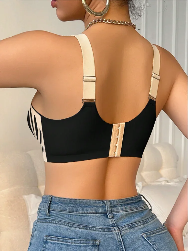 Women's Push-up Gather Wireless Bra Women Gathered Up Soft Support Adjustable Underwear Anti-sagging Seamless Lift-up Bra M-2XL 2