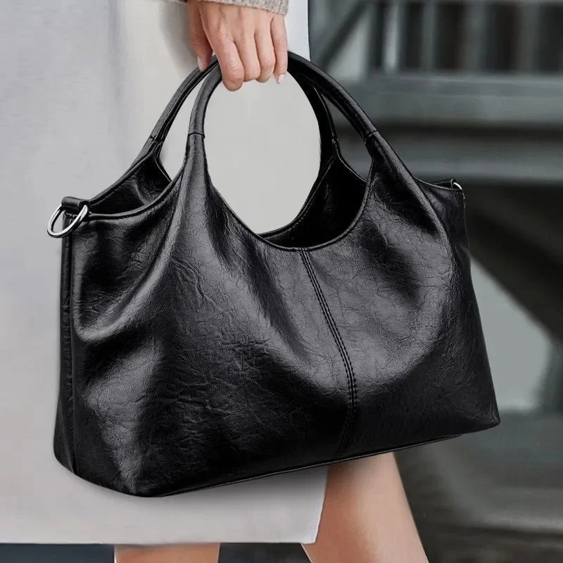 Hochwertige Damen-Tragetasche aus PU-Leder mit großem Fassungsvermögen, Designer-Umhängetasche, modische Handtasche für Damen