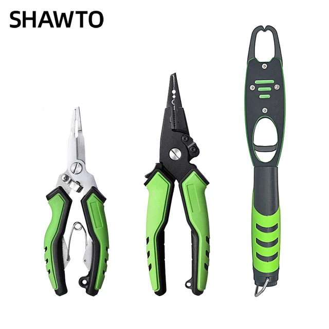 Shawto Aluminum Alloy Fishing Pliers Set Fishing Tackle Hook Recover Cutter  Line Split Ring Carp Fishing Tool Accessories - AliExpress