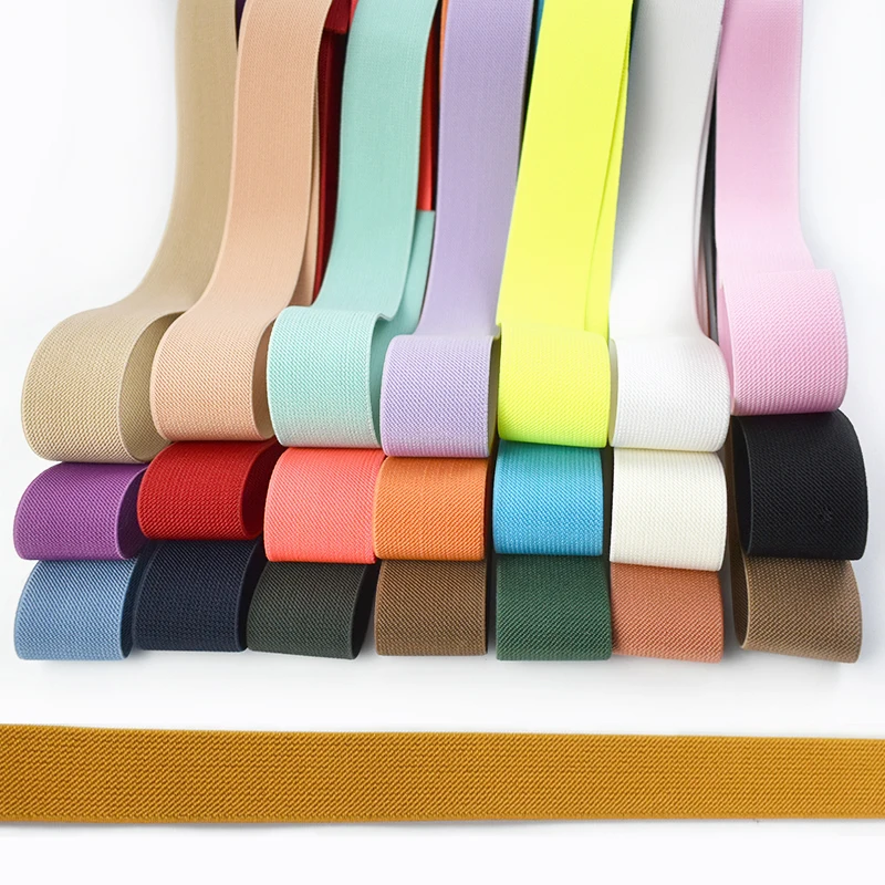 Nylon Elastic Waistband and Bag Strap Webbing - Stretch Ribbon