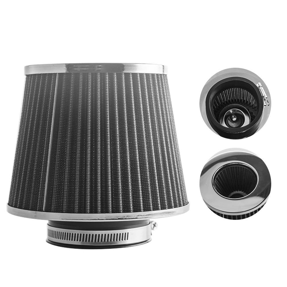 Air Filters Universal Car Modified High Flow Air Filter Mushroom Head Air Filter 76mm Universal Mushroom Head