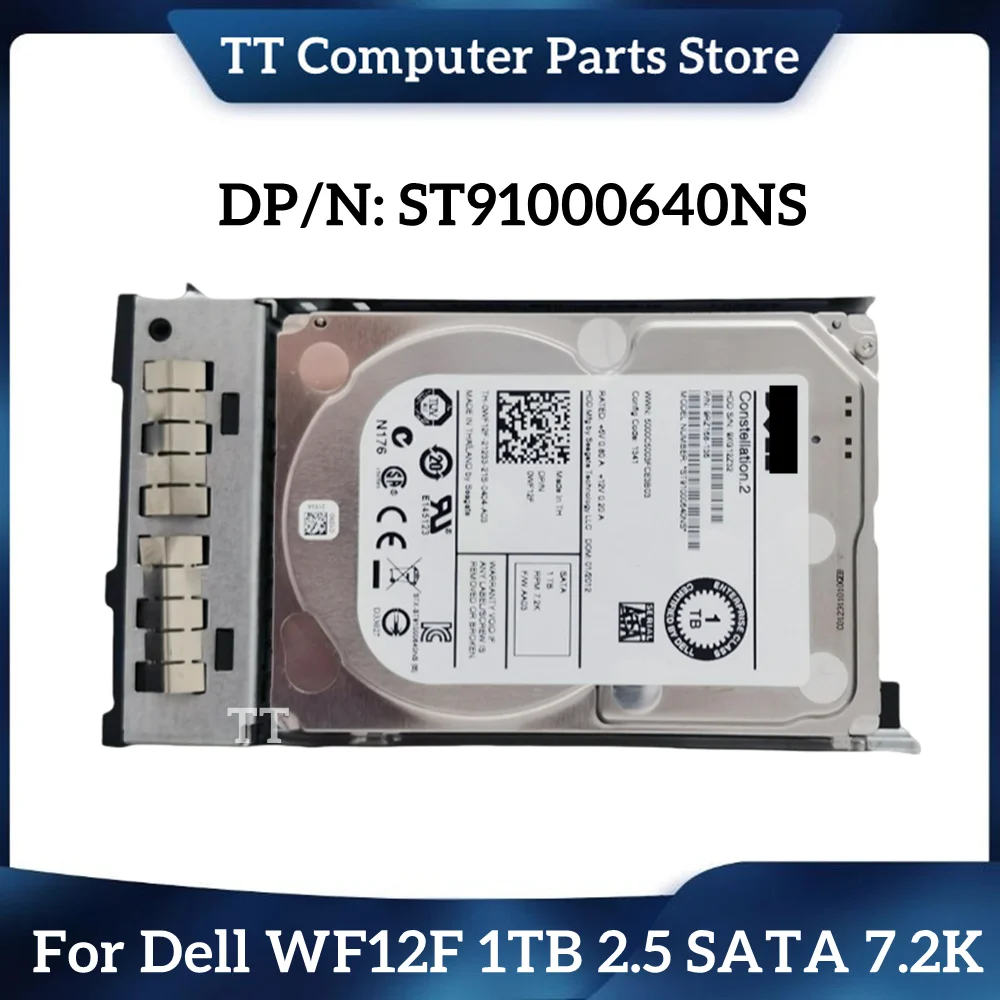 Tt Per Dell Wf12F 0 Wf12F St91000640Ns 1Tb 2.5 Sata 7.2K Server Enterprise Hard Disk Nave Veloce