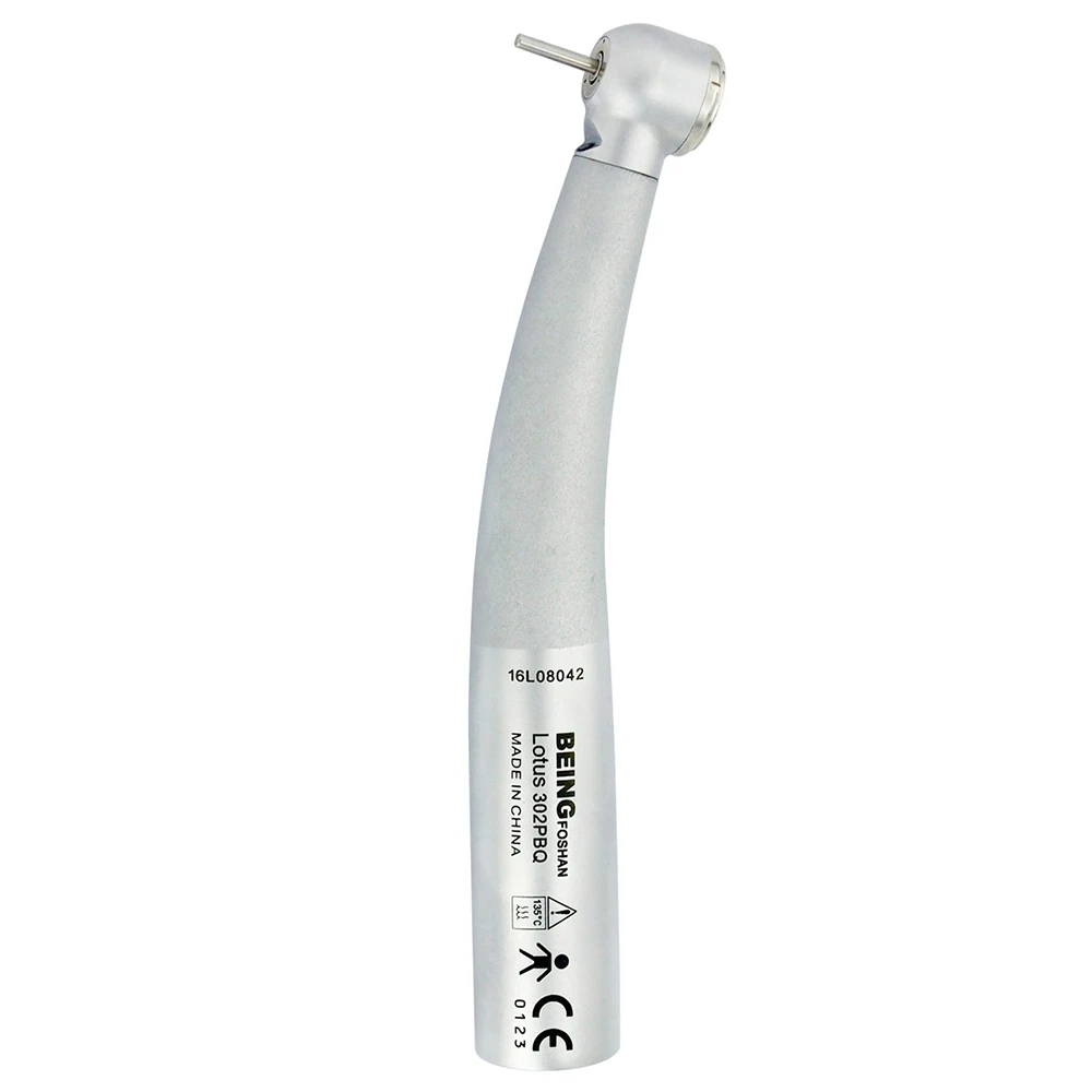 Hochgeschwindigkeitshandstück aus Glasfaser mit Druckknopf, Dreifach-Wasserspray, Anti-Retraktionssystem