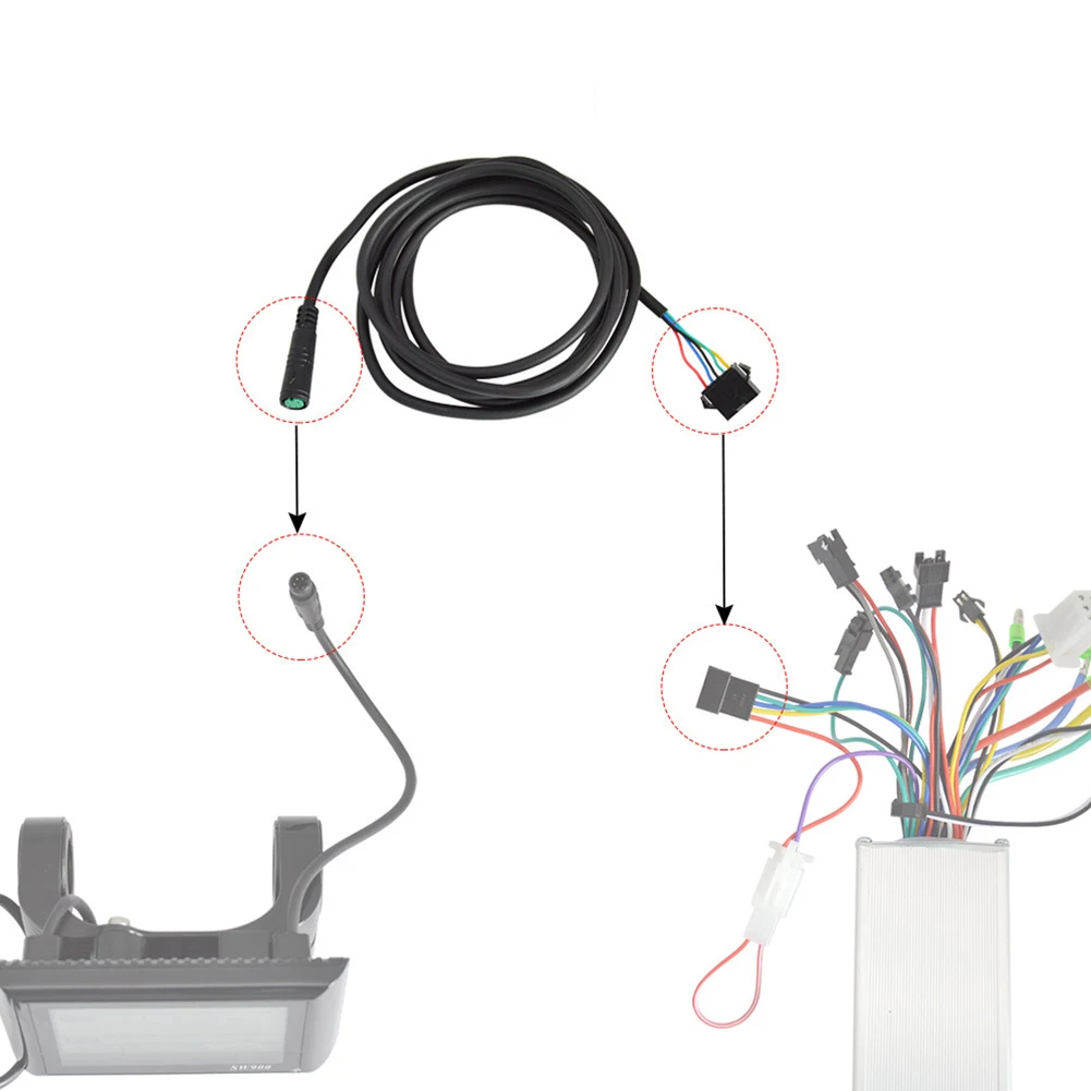 

ABS High Quality Extension Cable E-bike Extension 5pin 1.7m Adapter 5pin 1.7m Adapter Converte Cable E-bike Adapter Cable
