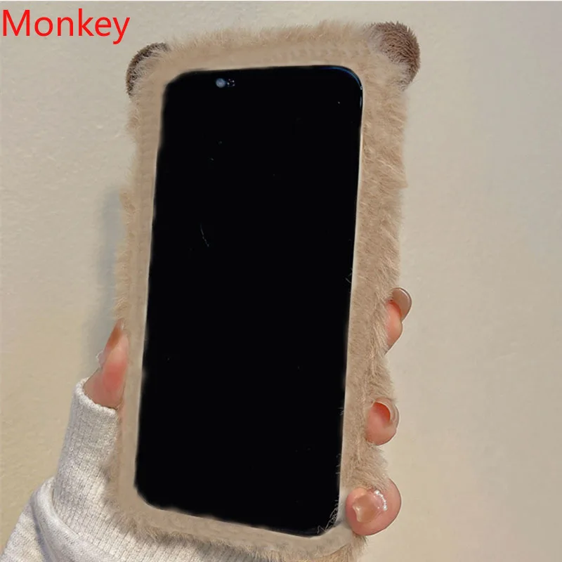 Ins Korean Cute 3D Capybara Soft Case For Huawei Nova 11i 10 9SE 8i 7i 3i 5T P50 P40 P30 P20 Mate 20 Y9S Furry Fluffy Fur Cover 6