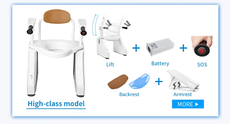 2024 Upgrade Portable Toilet Height Adjustable Toilet Portable Potty for Adults and Elderly 4
