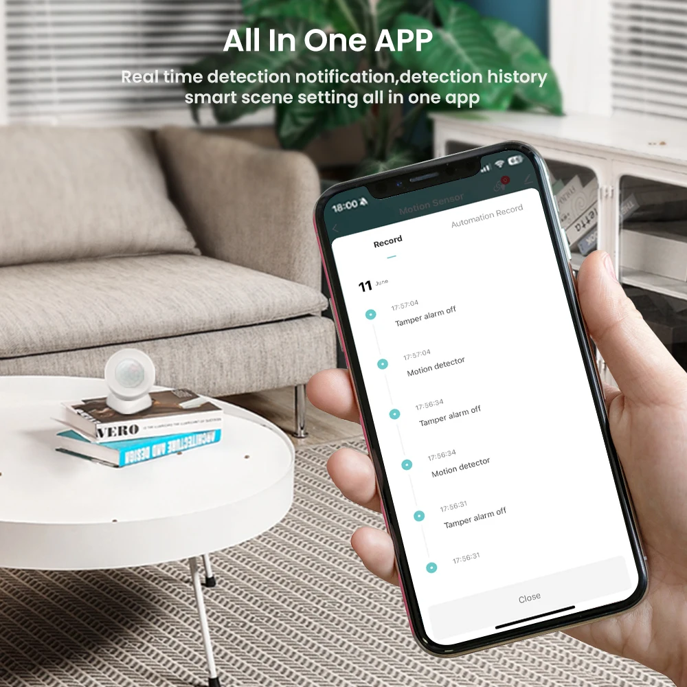 Motion Sensor Human Presence Sensor PIR Motion Sensor PIR Sensor Switch Motion Sensor Switch Infrared Detector Sensor AVATTO Tuya Zigbee Motion Sensor Movement Human Body Infrared Detector Security Alarm Sensor Smart Home Scene Trigger Mini PIR