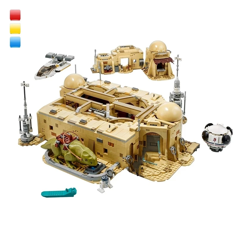 3187PCS New Star Mos Eisley Bistro Cantinaed 75290 Wars The Rise of Skywalker Building Blocks Series War Toys Children Gift | Игрушки и