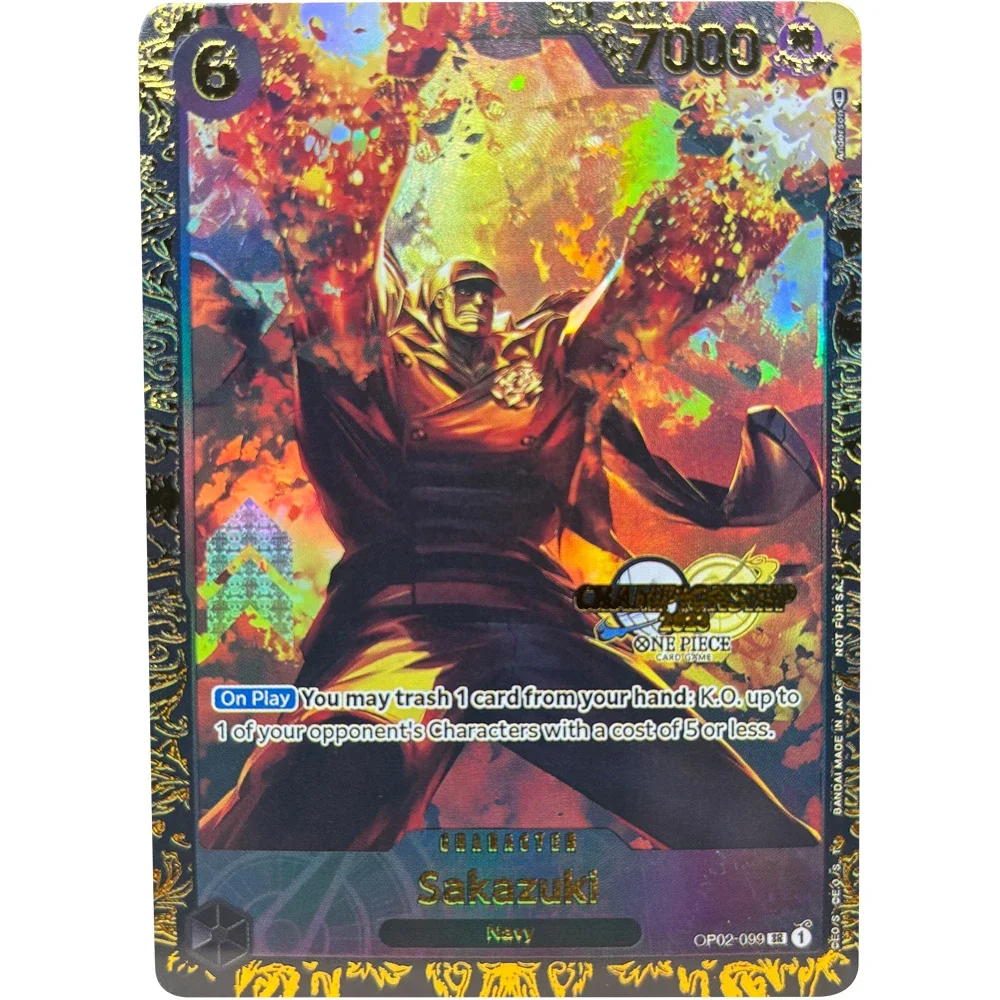 Karty kolekcjonerskie ONE PIECE 2023 CHAMPIONSHIP Edward Newgate DIY hot stamping Wysoka jakość Samodzielnie wykonane karty do gry Anime Prezent Zabawka