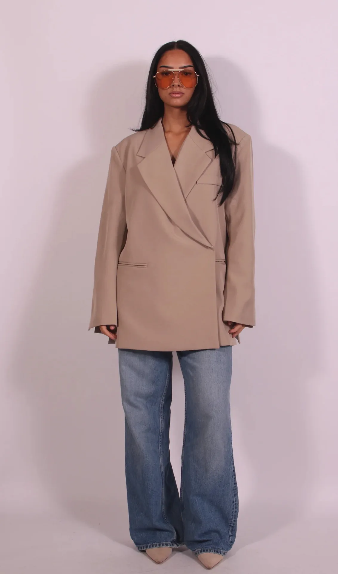 Ladies Loose Blazer Suit Image 6