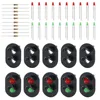 10pcs Signal Heads With 3mm LEDs For Railway Signal HO Or OO Scale Building & Construction Toys Model Building Accessories 2