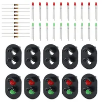 10pcs Signal Heads With 3mm LEDs For Railway Signal HO Or OO Scale Building & Construction Toys Model Building Accessories 2