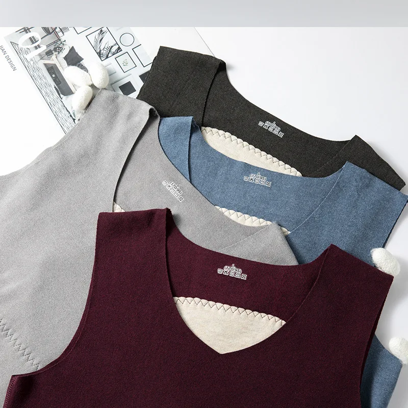 Summer Male Sleeveless Velvet Vests