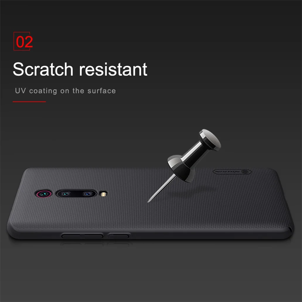 Фото Xiaomi mi 9T красный Redmi K20 чехол mi 9T Pro чехол Nillkin Супер Матовый щит жесткая задняя панель из поликарбоната защитный чехол для телефона красный Redmi K20Pro №2