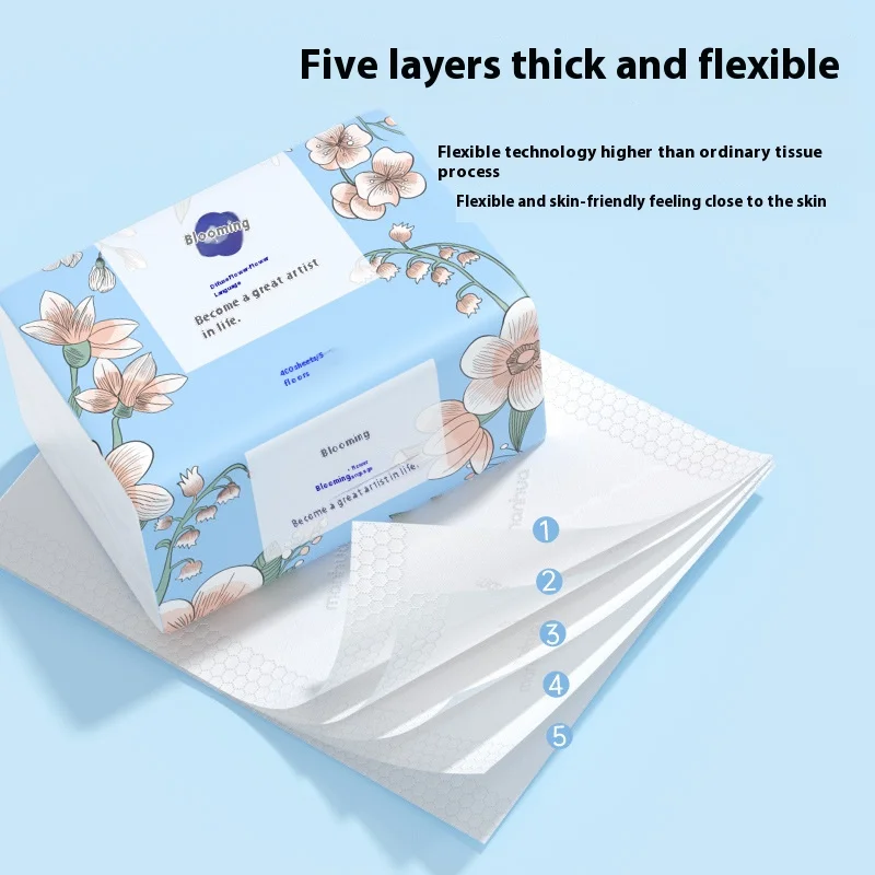 Drawing Paper Household Toilet Paper Affordable Pack Napkins Thickened 5 Layers of Towels Napkins Facial Tissues