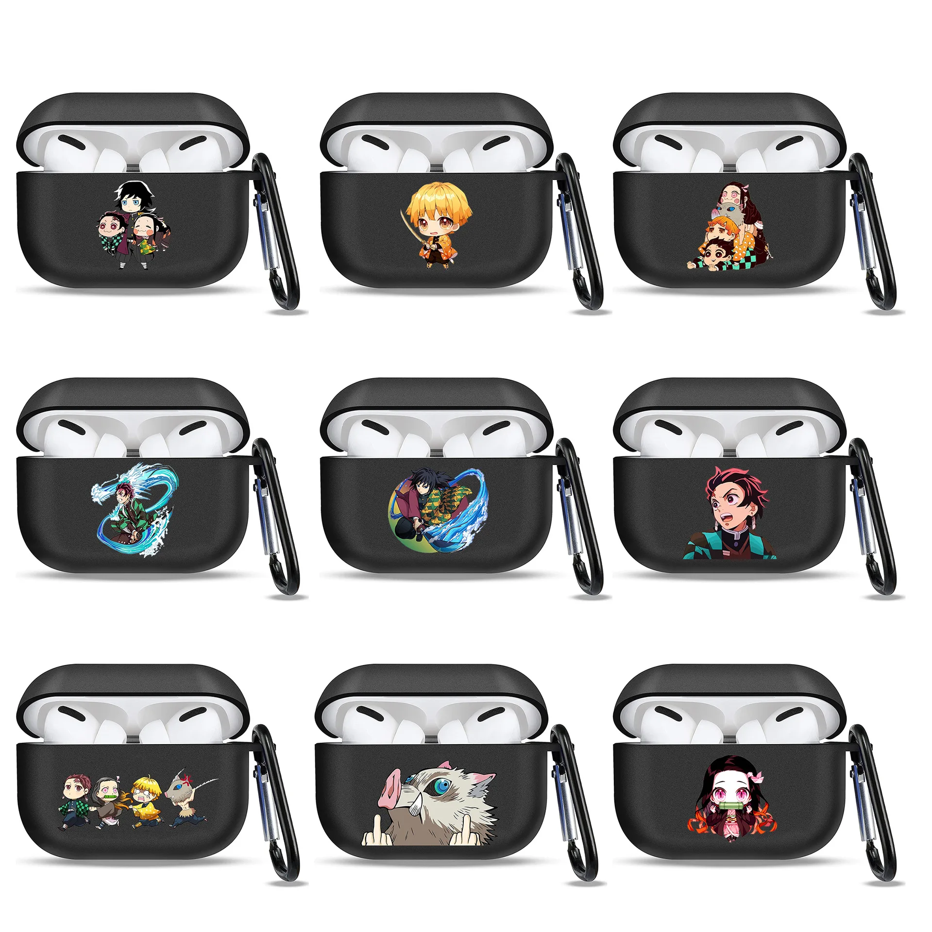 airpods 1/2 世代ワイヤレス Bluetooth イヤホンシェル Apple Airpods 1 Pro 2用Bluetoothヘッドセットケース,漫画