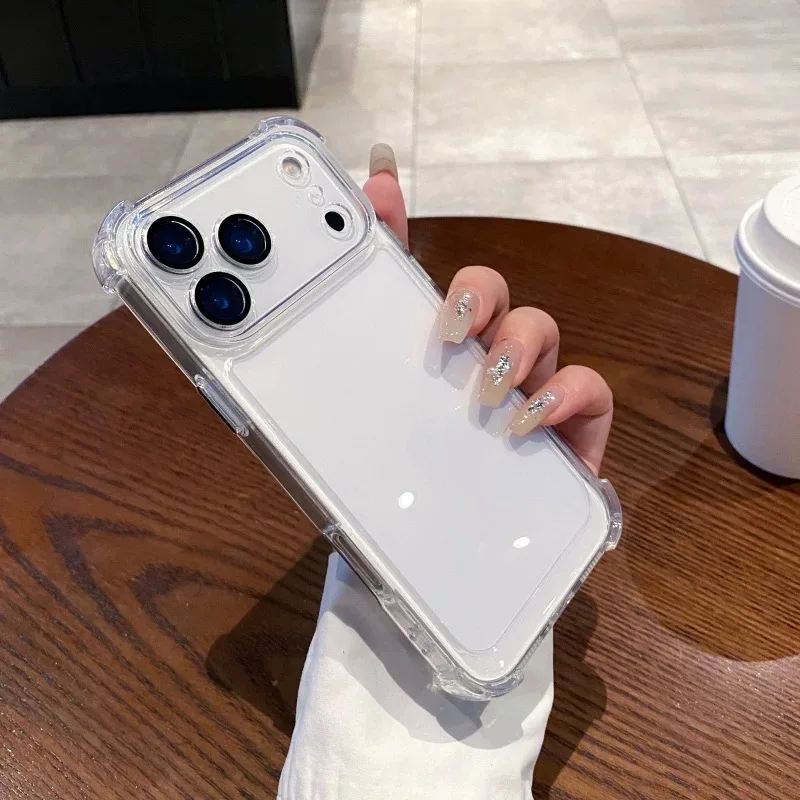 Enhanced Shockproof TPU Transparent Phone Case - Anti-fall Protection