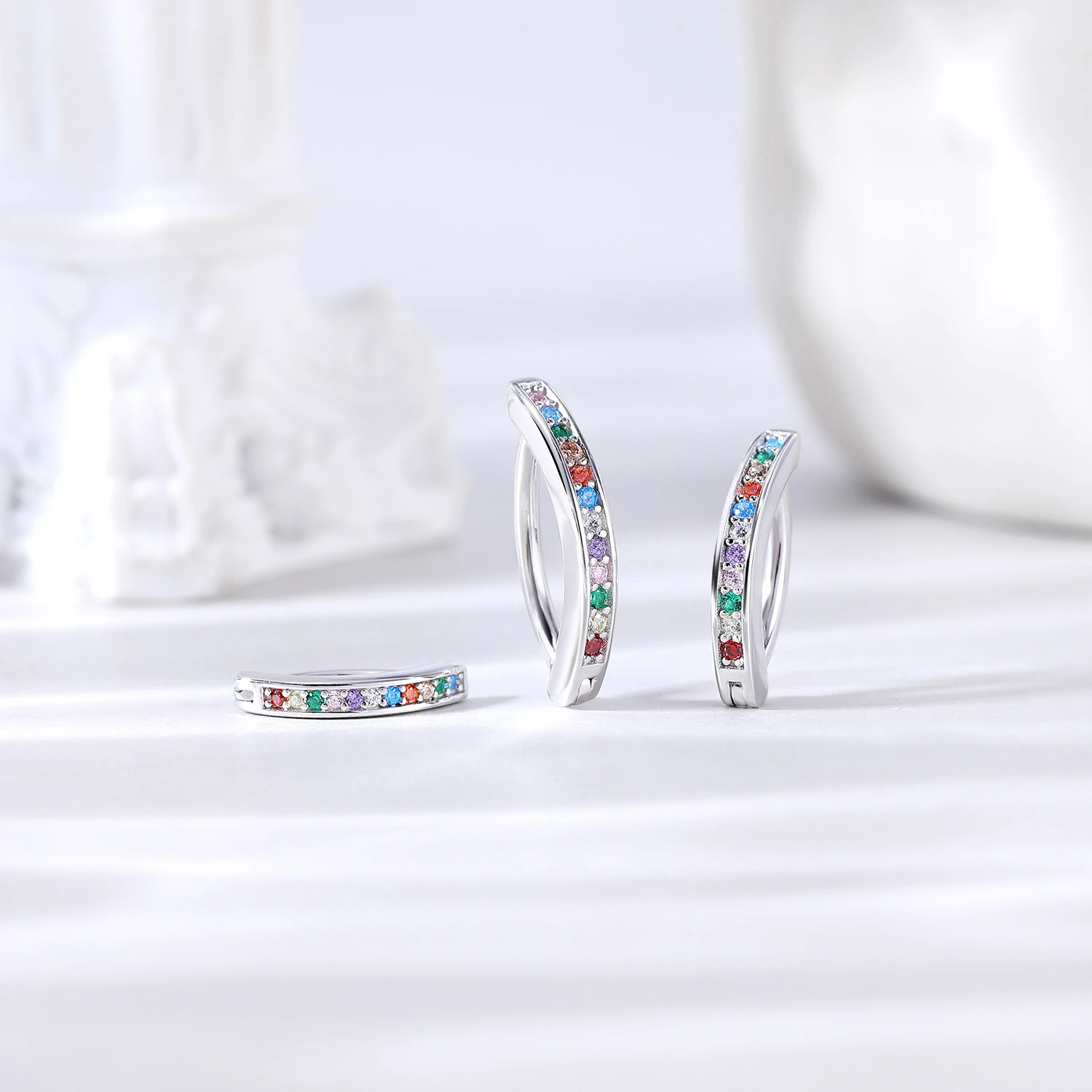 1 PC Navel Piercing For Women Colorful Zircon Belly Rings 14G/16G Cross Belly Button Ring