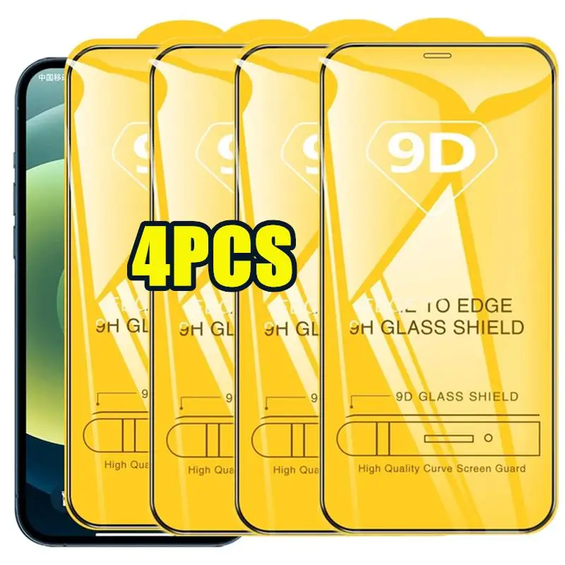 1-4 Stück 9D Panzerglas für Xiaomi Redmi 15C 14C 13C 9C 9T 12C 10C Note 14 13 12 11 Pro 10 9 8 10S 11S 12S 14S Displayschutzfolie