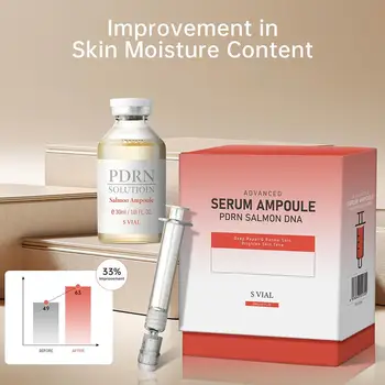 Korean PDRN Salmon DNA Ampoule Fine Line Reducing & Skin Strengthening Serum Deep Repair Facial Glowing For All Skin Types